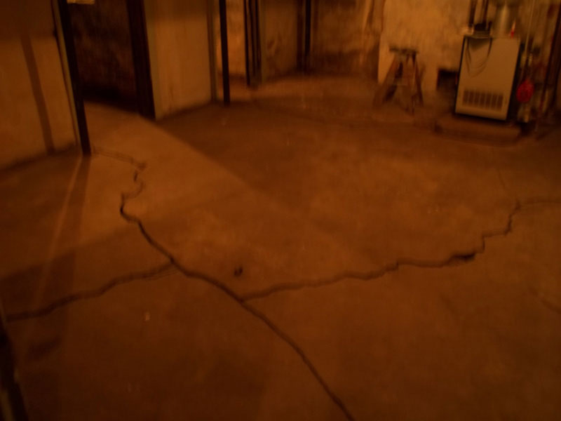 Cracked Basement Floor